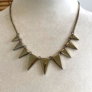 Silver Rocker Edgy Spike Rebel Grunge Punk Necklace Whimsigoth Goth Baddie